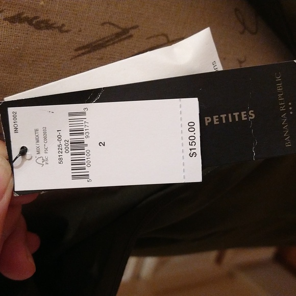 NWT Banana Republic olive green dress Sz 2 - Picture 9 of 12